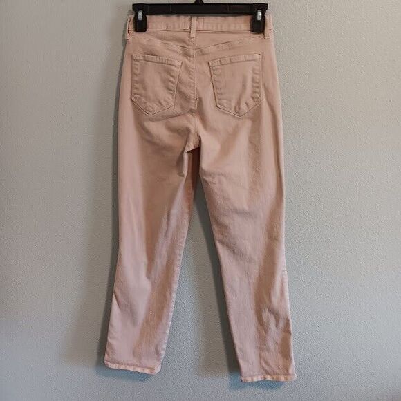 L'AGENCE High Rise 'Alexia' Color Petal, Size 25 Women's Jeans Pale Pink - Picture 6 of 9
